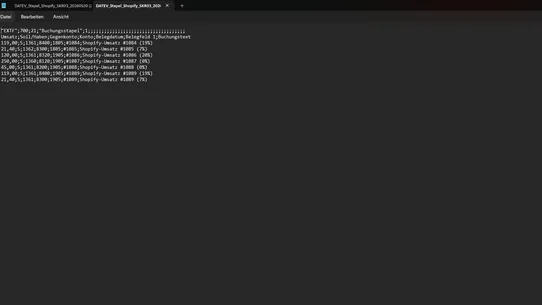 DATEV Export &amp; Steuern screenshot