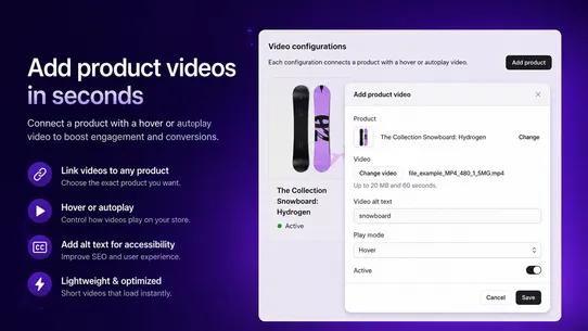 Hoverflow: Product Videos screenshot