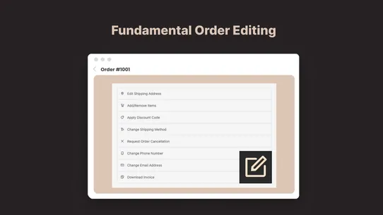 Fundamental Order Editing screenshot