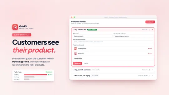 QuizMatch: Product Quiz screenshot