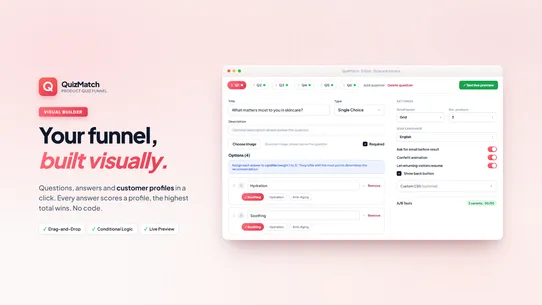 QuizMatch: Product Quiz screenshot