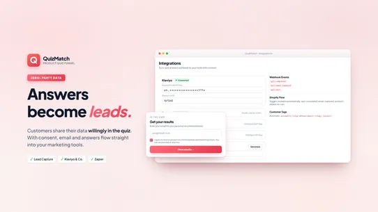 QuizMatch: Product Quiz screenshot
