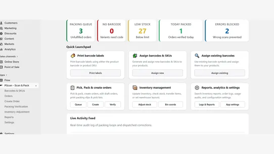 PScan ‑ Scan &amp; Pack screenshot