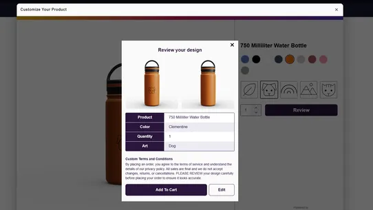 Spectrum Product Customization screenshot
