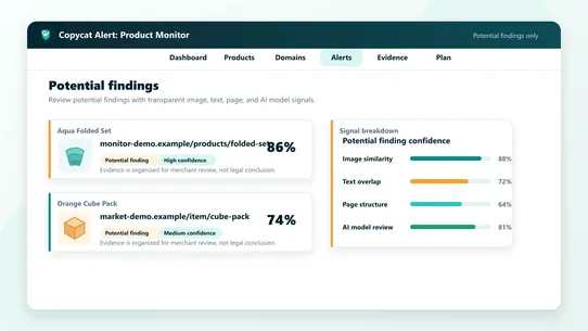 Copycat Alert: Product Monitor screenshot