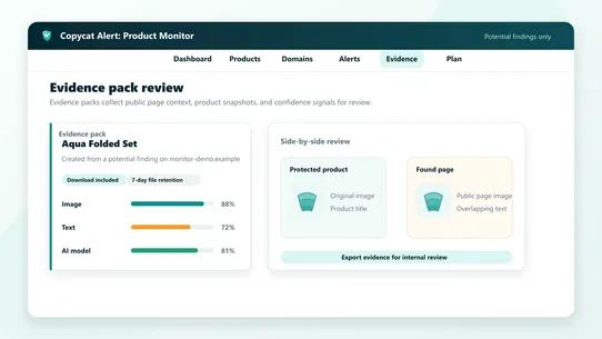 Copycat Alert: Product Monitor screenshot