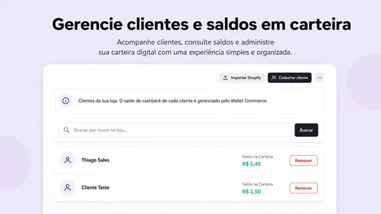 Wallet Crédito &amp; Cashback screenshot
