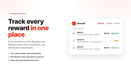 Gluesale: Reward Marketing screenshot