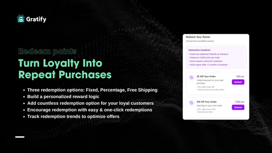 Gratify: Loyalty &amp; Rewards screenshot