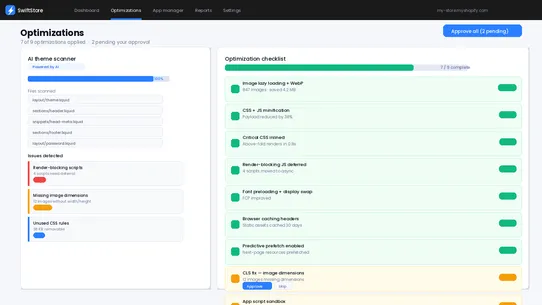 swiftstore screenshot