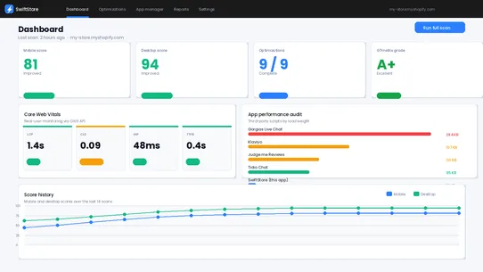 swiftstore screenshot