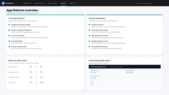 swiftstore screenshot