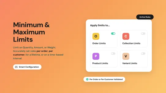 Soply Purchase Limits Quantity screenshot