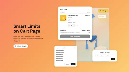 Soply Purchase Limits Quantity screenshot