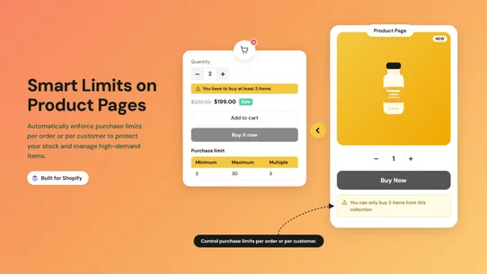 Soply Purchase Limits Quantity screenshot