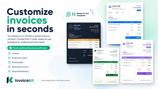InvoiceKit ‑ Invoice Generator screenshot