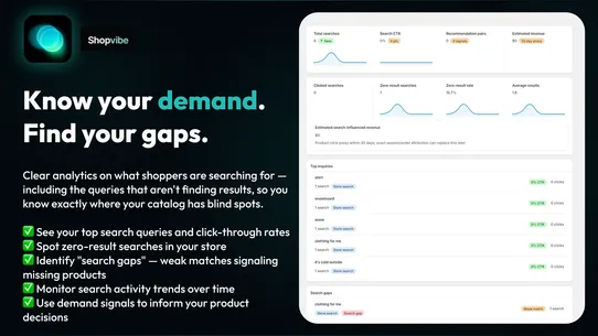 Shopvibe Search Bar &amp; Upsell screenshot