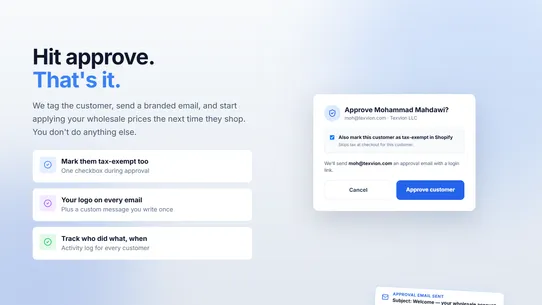 Add To Wholesale B2B Pricing screenshot