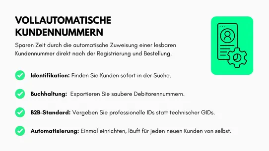 Customer ID Pro: Kundennummer screenshot