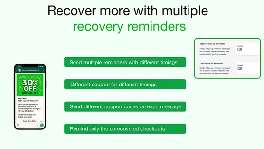 CK: Abandoned cart &amp; Marketing screenshot