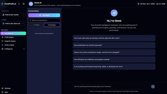 PureProfit.ai screenshot