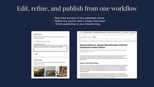 Quill AI Blog Builder screenshot