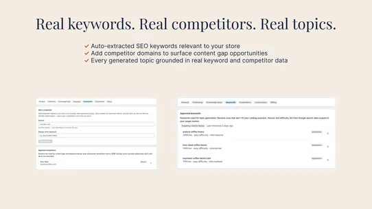 Quill AI Blog Builder screenshot