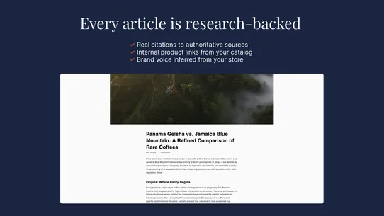 Quill AI Blog Builder screenshot