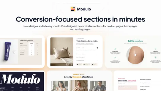 Modulo ‑ Sections &amp; Bundles screenshot