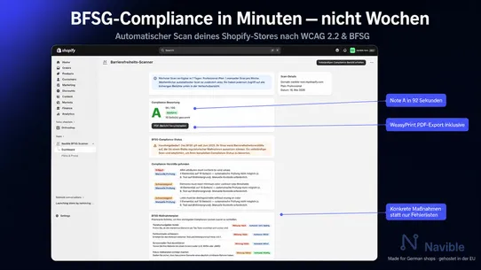 Navible BFSG Scanner screenshot