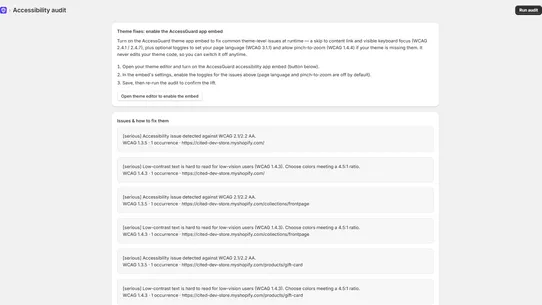 AccessGuard: ADA &amp; WCAG screenshot