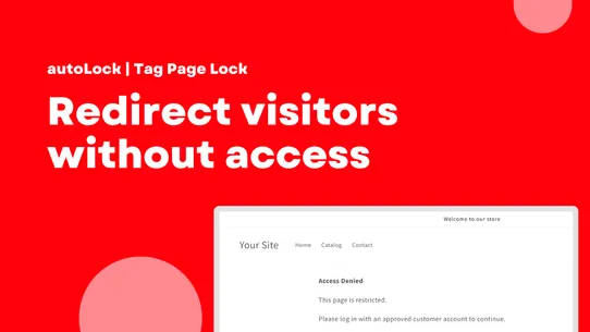 autoLock | Tag Page Lock screenshot