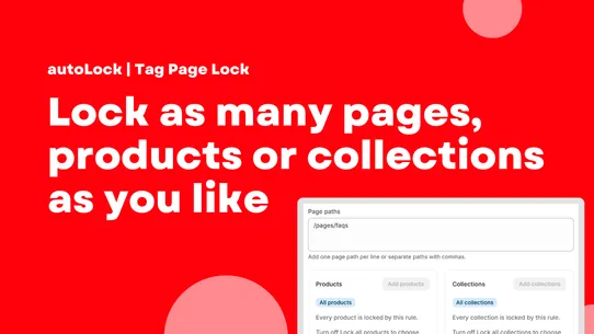 autoLock | Tag Page Lock screenshot