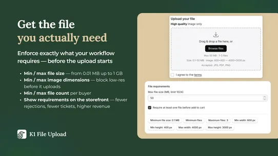 K1 File Upload Manager screenshot