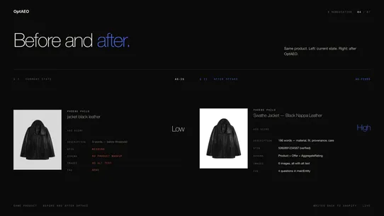 OptAEO screenshot
