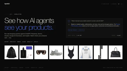 OptAEO screenshot