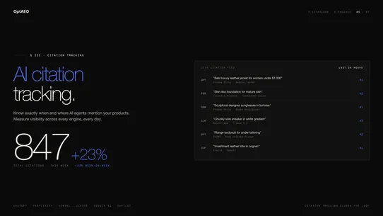 OptAEO screenshot