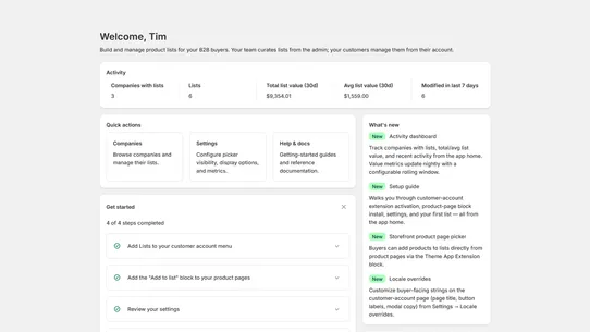 Professional List Manager screenshot