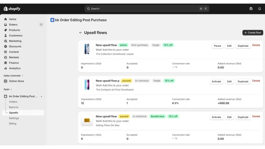 KK Order Editing screenshot