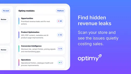 Optimy screenshot