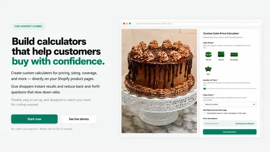 CalcAI ‑ Calculator Builder screenshot