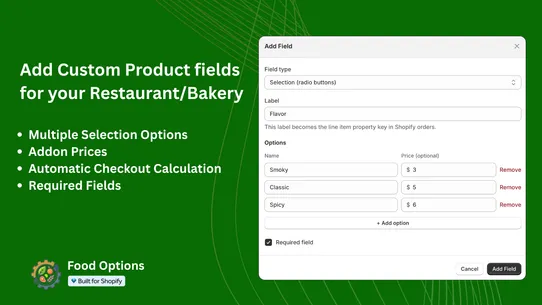 Inovo Food Options screenshot