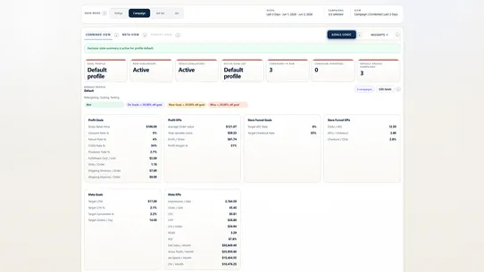 Potential Commerce Ads Center screenshot