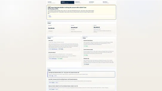 Potential Commerce Ads Center screenshot