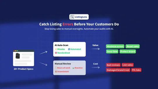 ListingLens ‑ AI Error Check screenshot