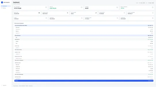 CMO Analytics | Profit Tracker screenshot