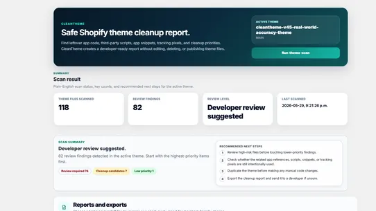 CleanTheme screenshot
