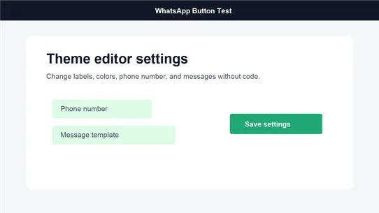 Whatsapp Button l Amisos3D screenshot