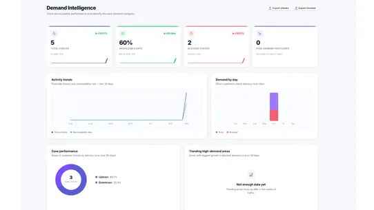 Sterling PostcodeStack screenshot