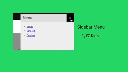 EZ Sidebar Menu+Sidebar Filter screenshot